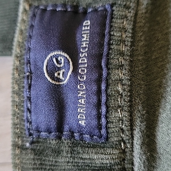 AG Adriano Goldschmied olive green corduroy skinny pants size 26R - Picture 6 of 15